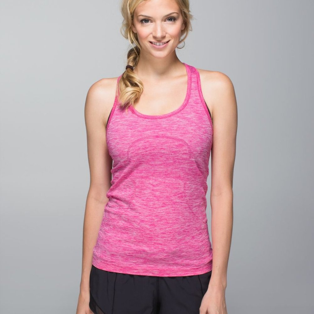 Lululemon Swiftly Tech Tank Top Pink Mauve Size 8